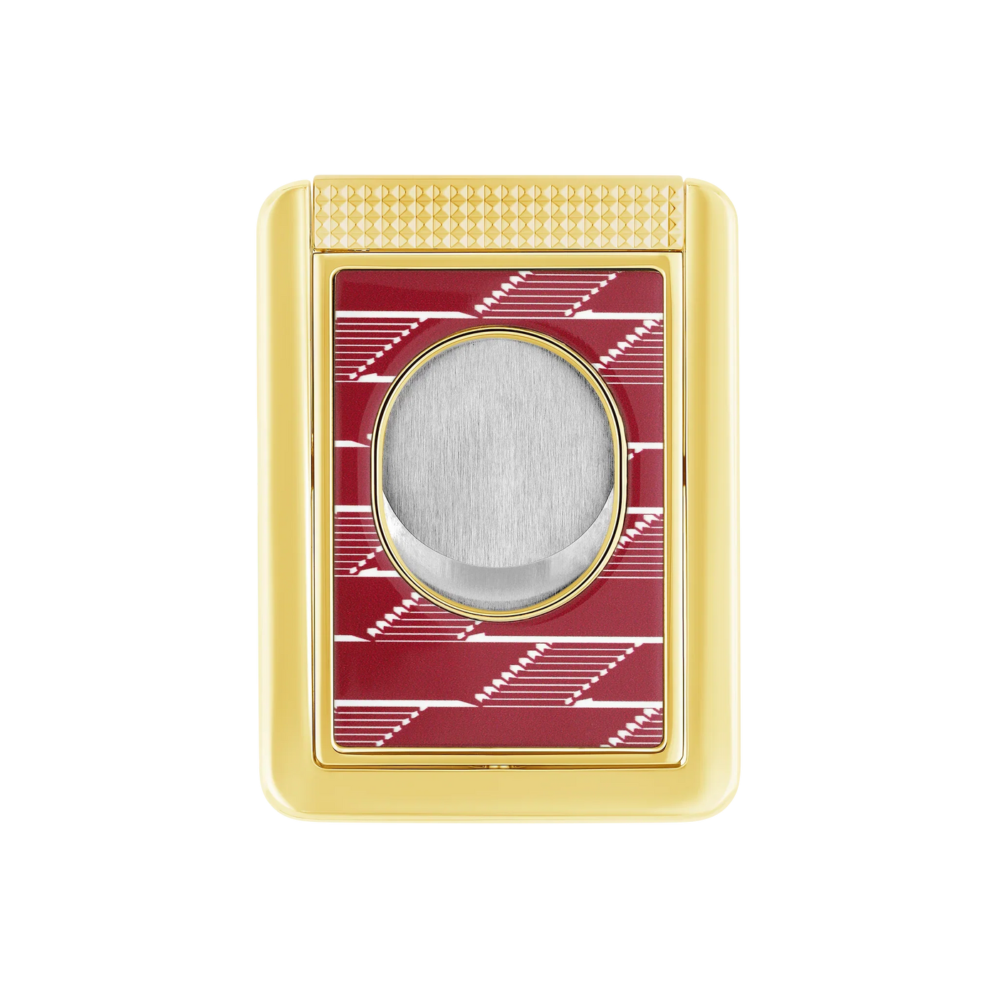 S.T. DUPONT Monogram 1872 Burgundy Cigar Cutter Stand/Coupe Cigar 003478