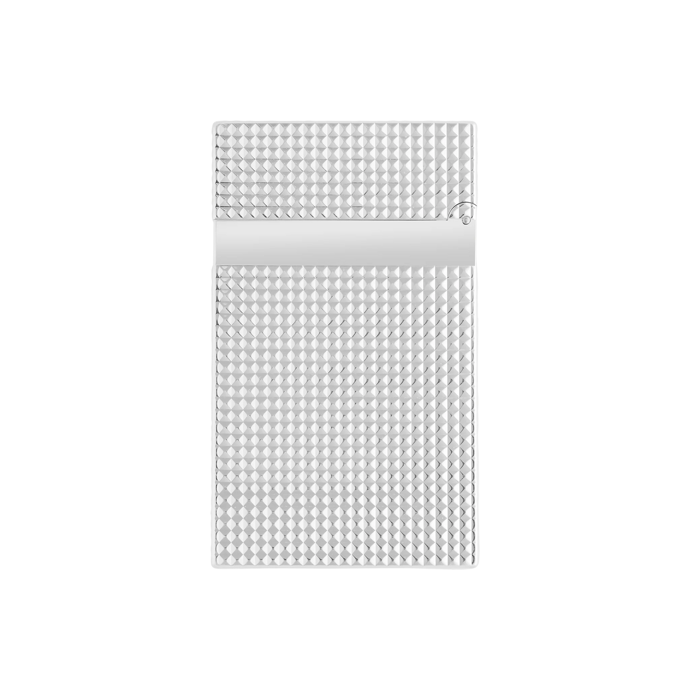S.T. DUPONT LIGNE 2 DIAMOND HEAD SILVER LIGHTER/BRIQUET 016184