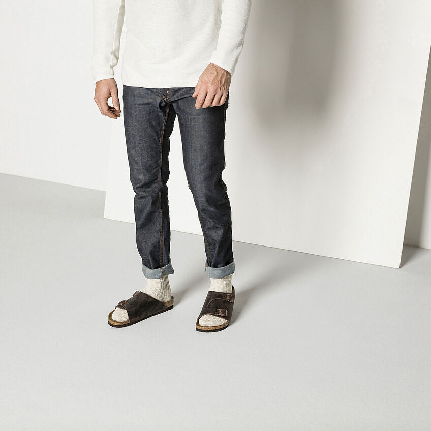 Cotton Slub Men Beige/White