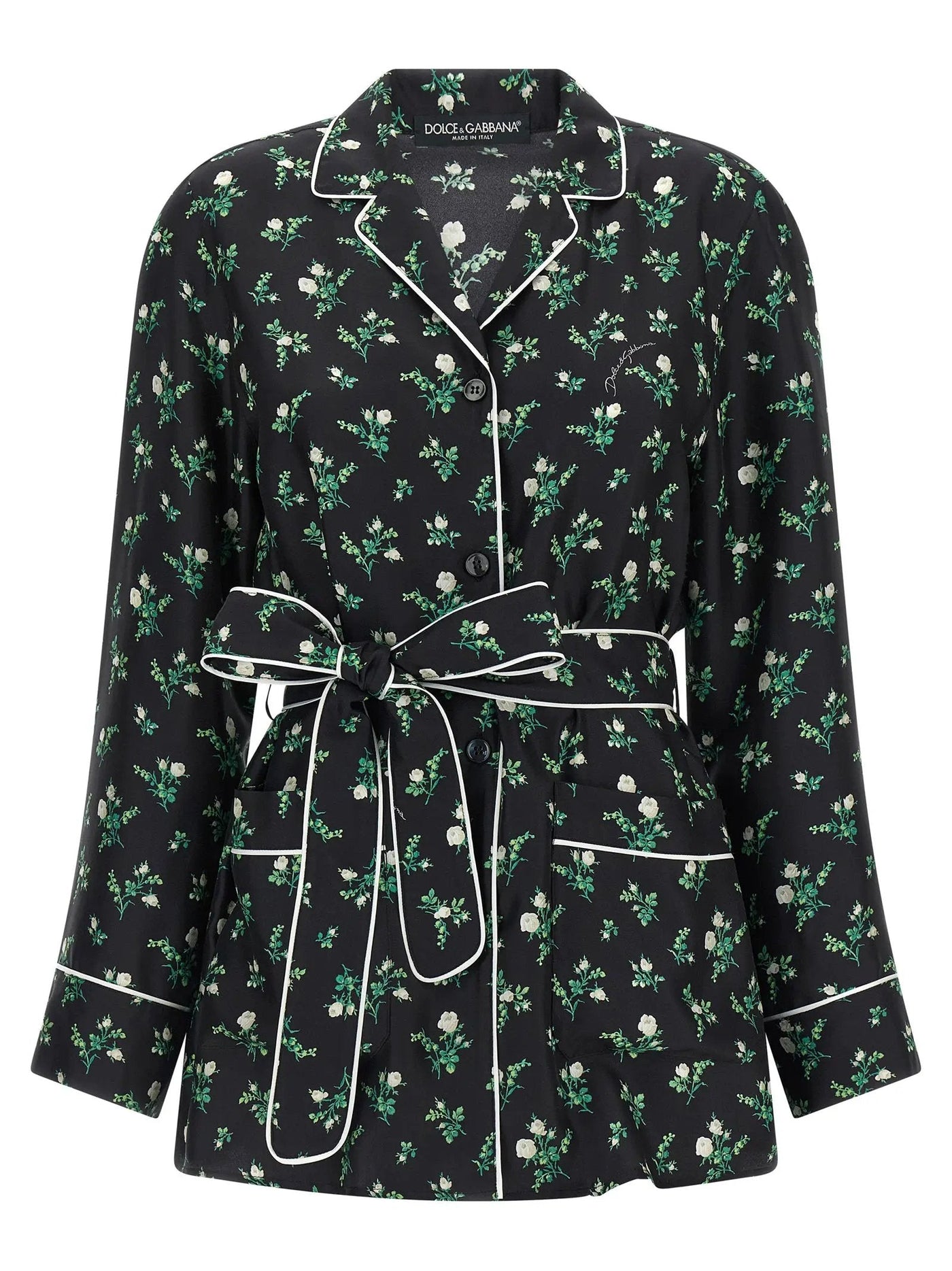 Dolce & Gabbana Black Silk Blouse