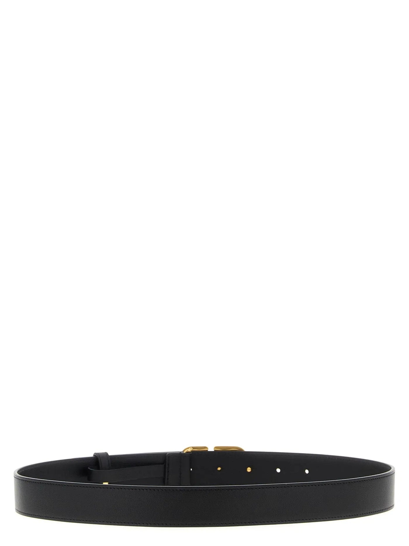 Valentino Garavani Black Calfskin Regular Belt