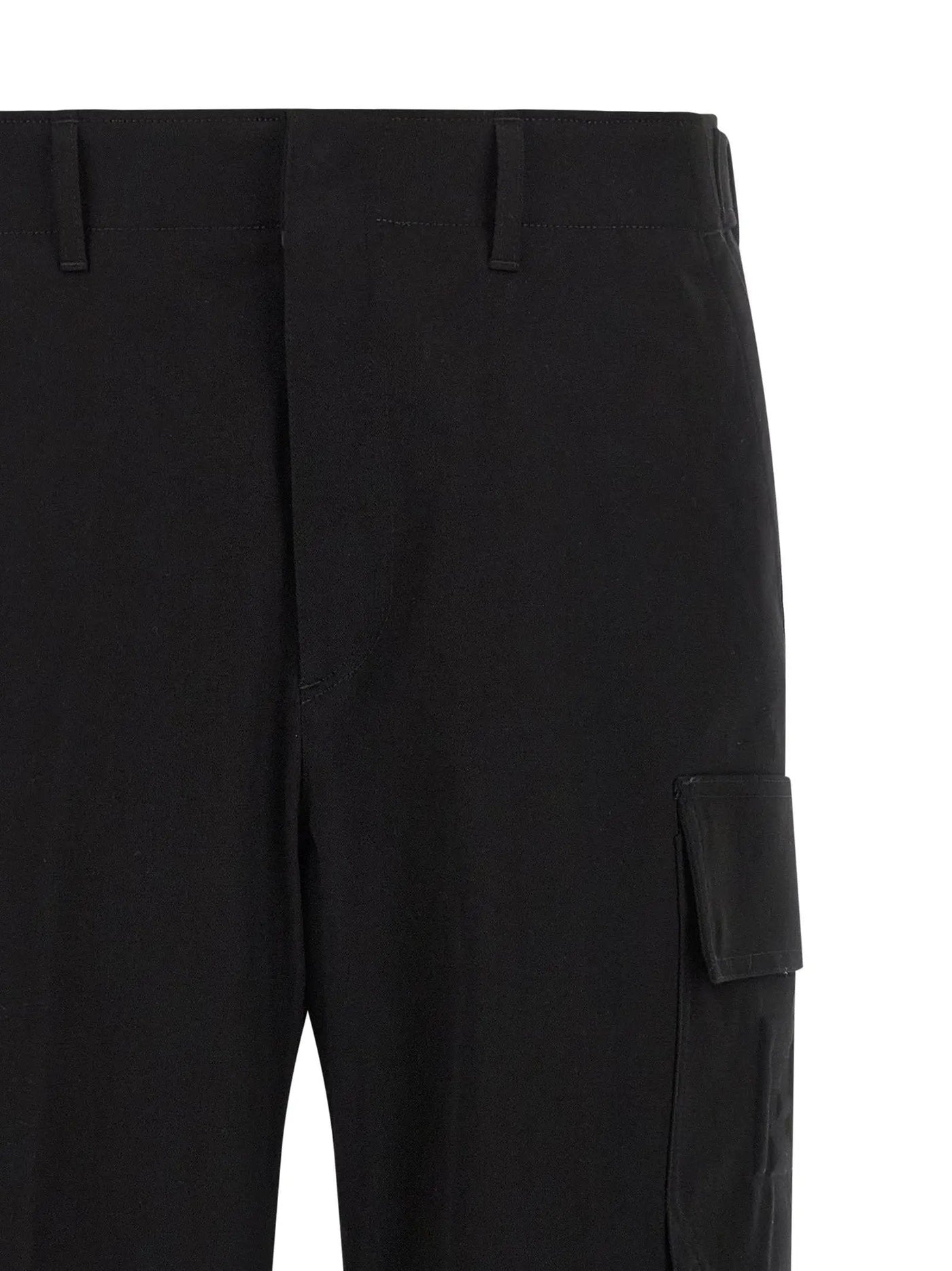 Fendi Black Cotton Cargo Pants