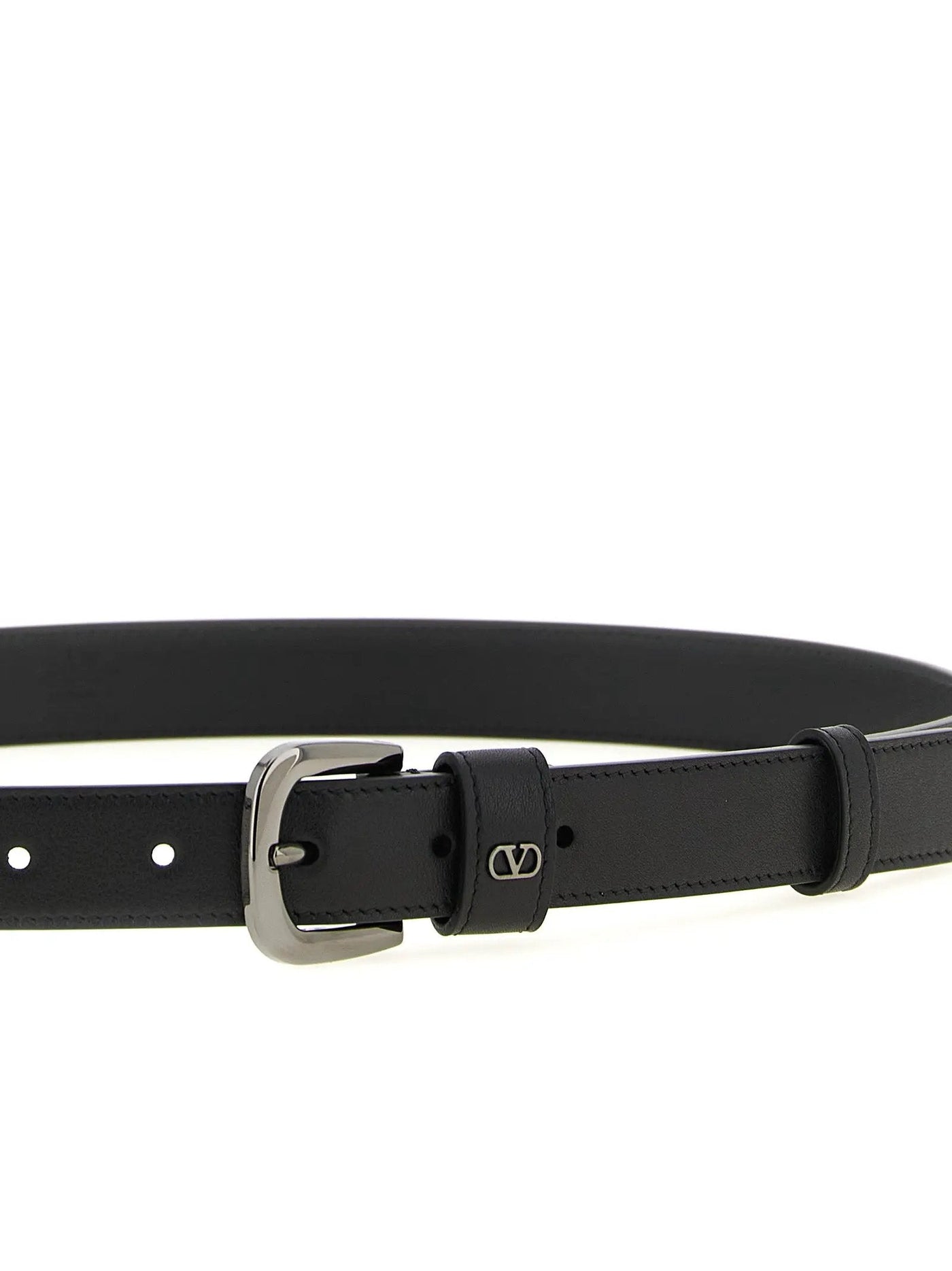 Valentino Garavani Black Calfskin Regular Belt