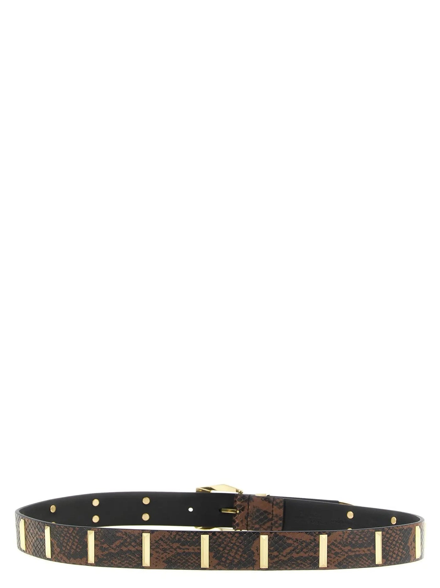 PINKO Gray Calfskin Regular Belt