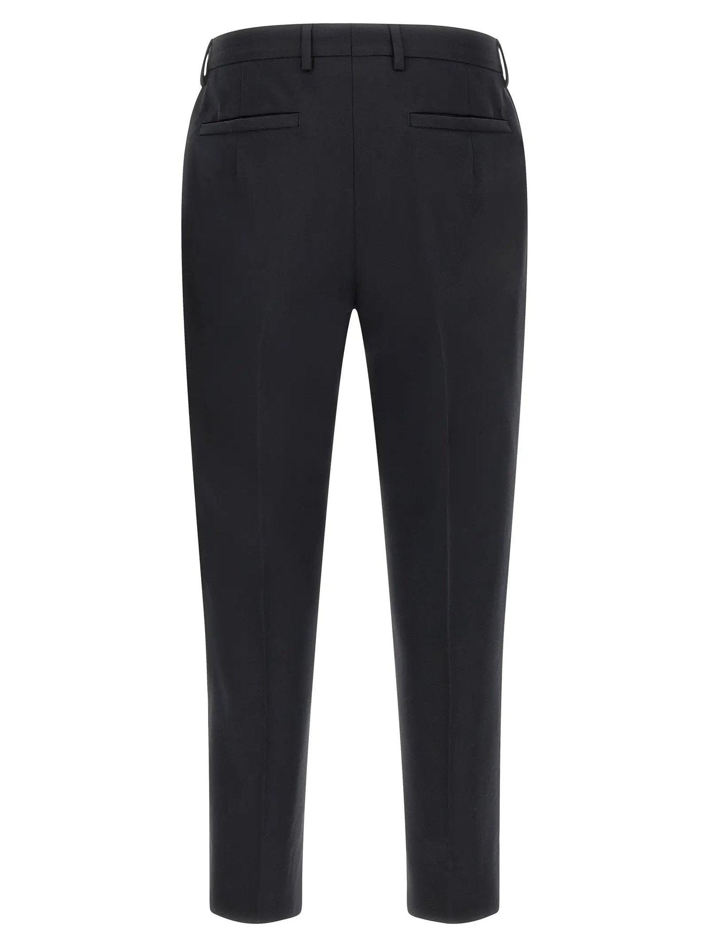 ZEGNA Blue Cotton Dress Pants