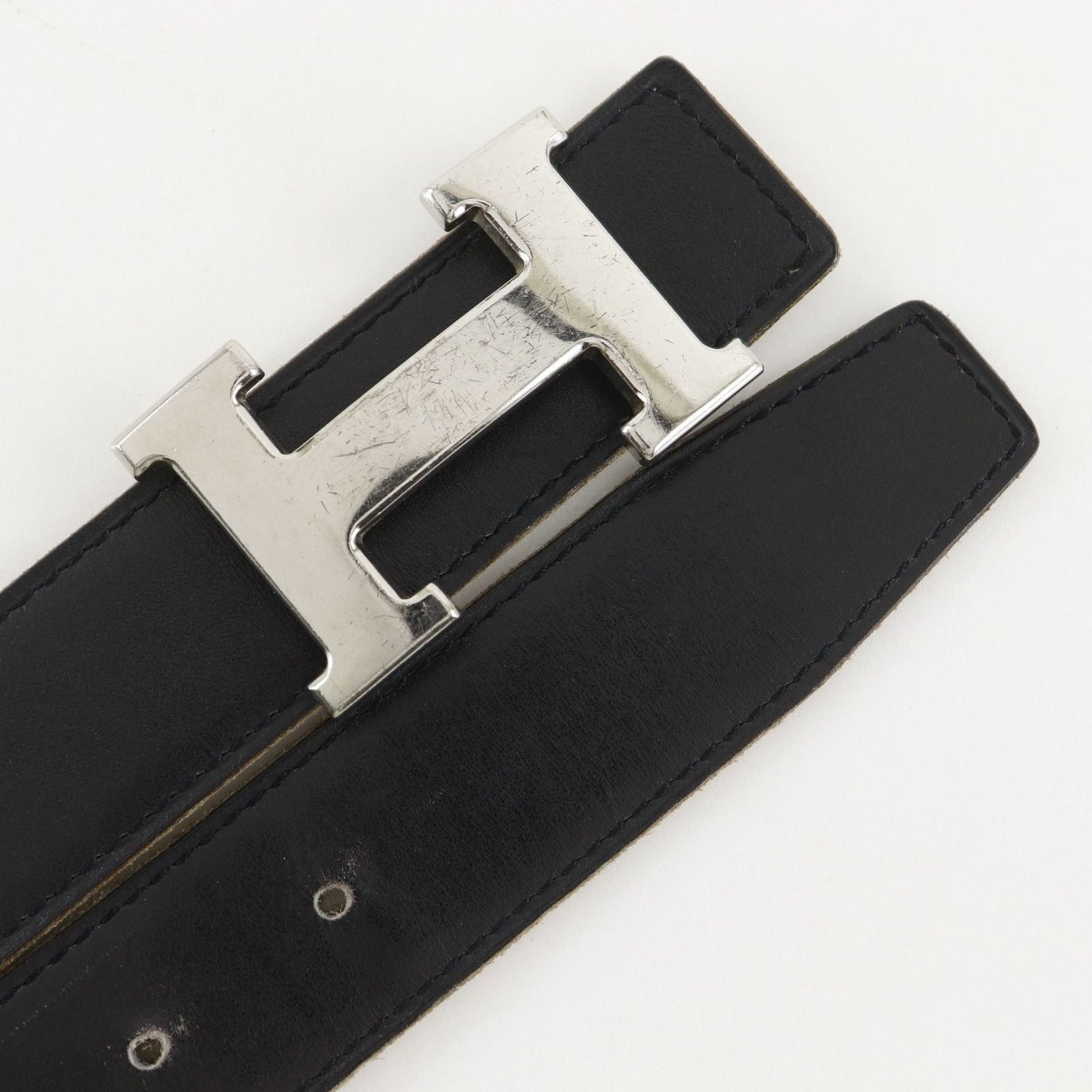 Hermes Belt 85 Reversible Calf Black Brown
