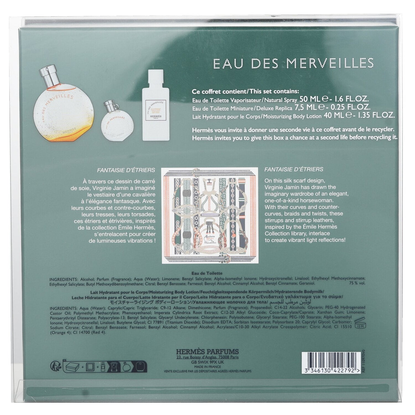 Hermes Eau Des Merveilles Coffret 3pcs