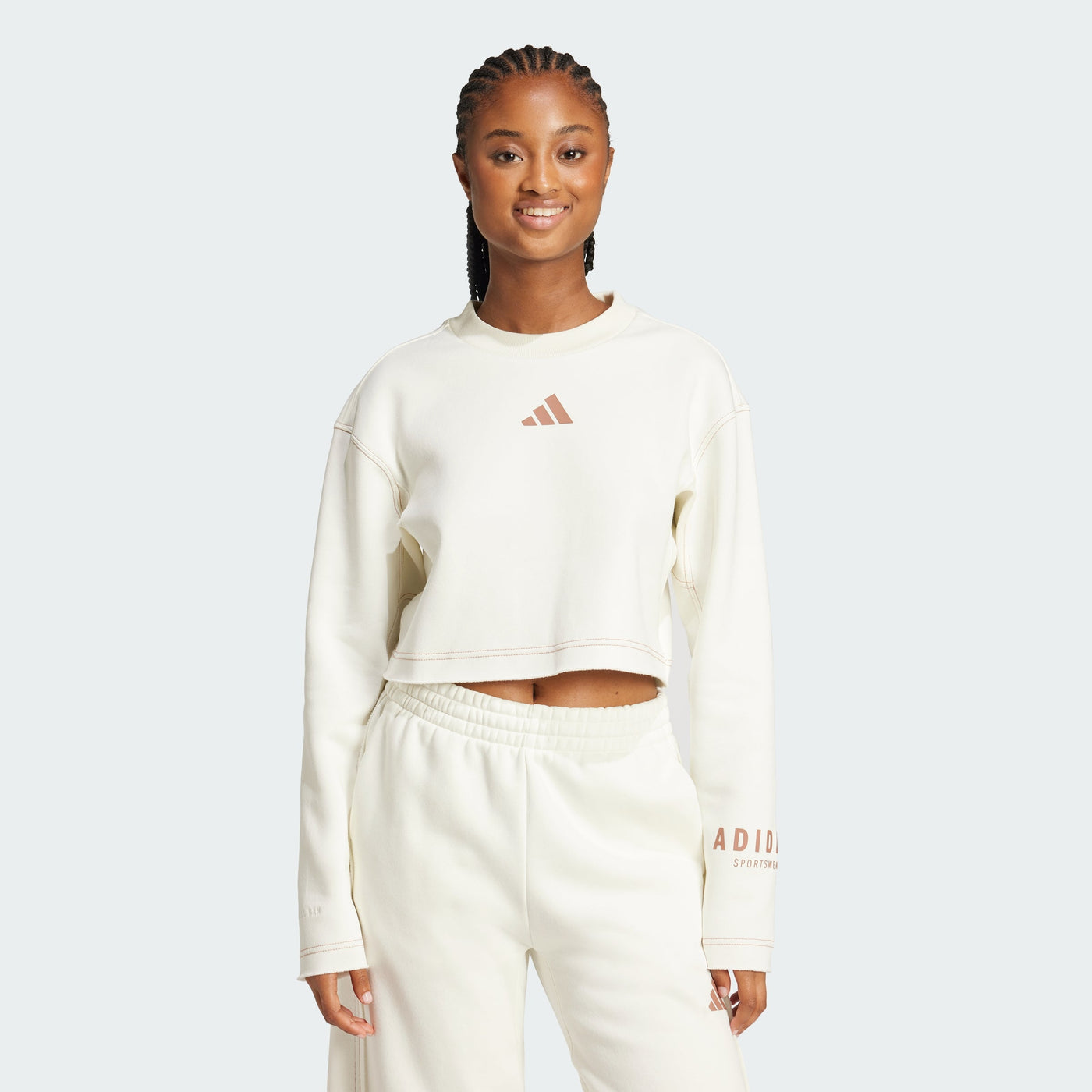 Women's adidas ALL SZN Crop Graphic Sweatshirt