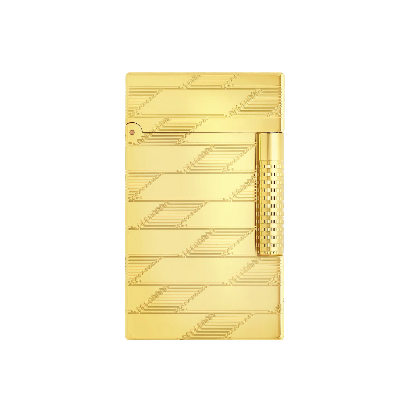 S.T. Dupont Le Grand Guilloche Monogram 1872 Gold Lighter/Briquet C23178