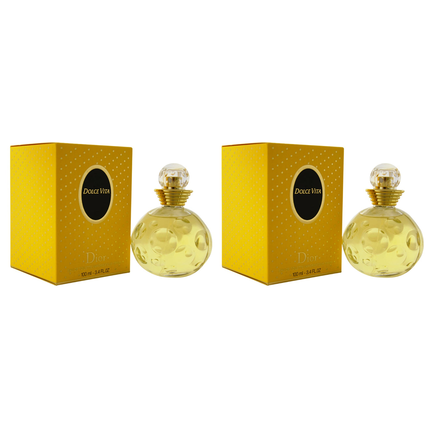 Dolce Vita by Christian Dior for Women - 3.4 oz EDT Spray - Pack of 2