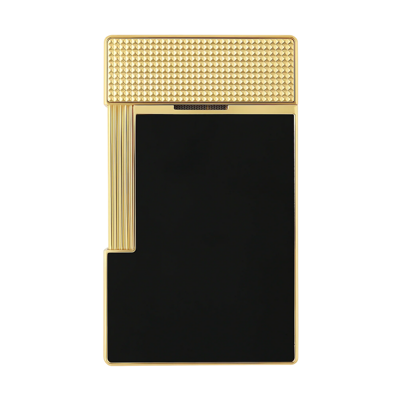 S.T. Dupont Black Lacquered Gold Table Lighter/Briquet T20100