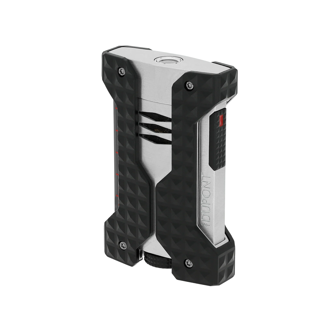 S.T. Dupont Windproof Brushed Silver Lighter/Briquet W21324