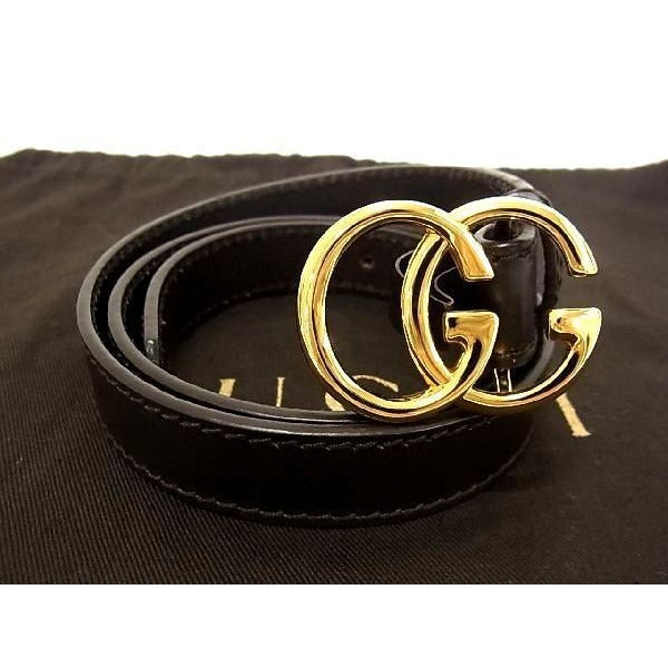 Gucci GG Marmont Leather Gold Hardware Belt Size 42 Brown