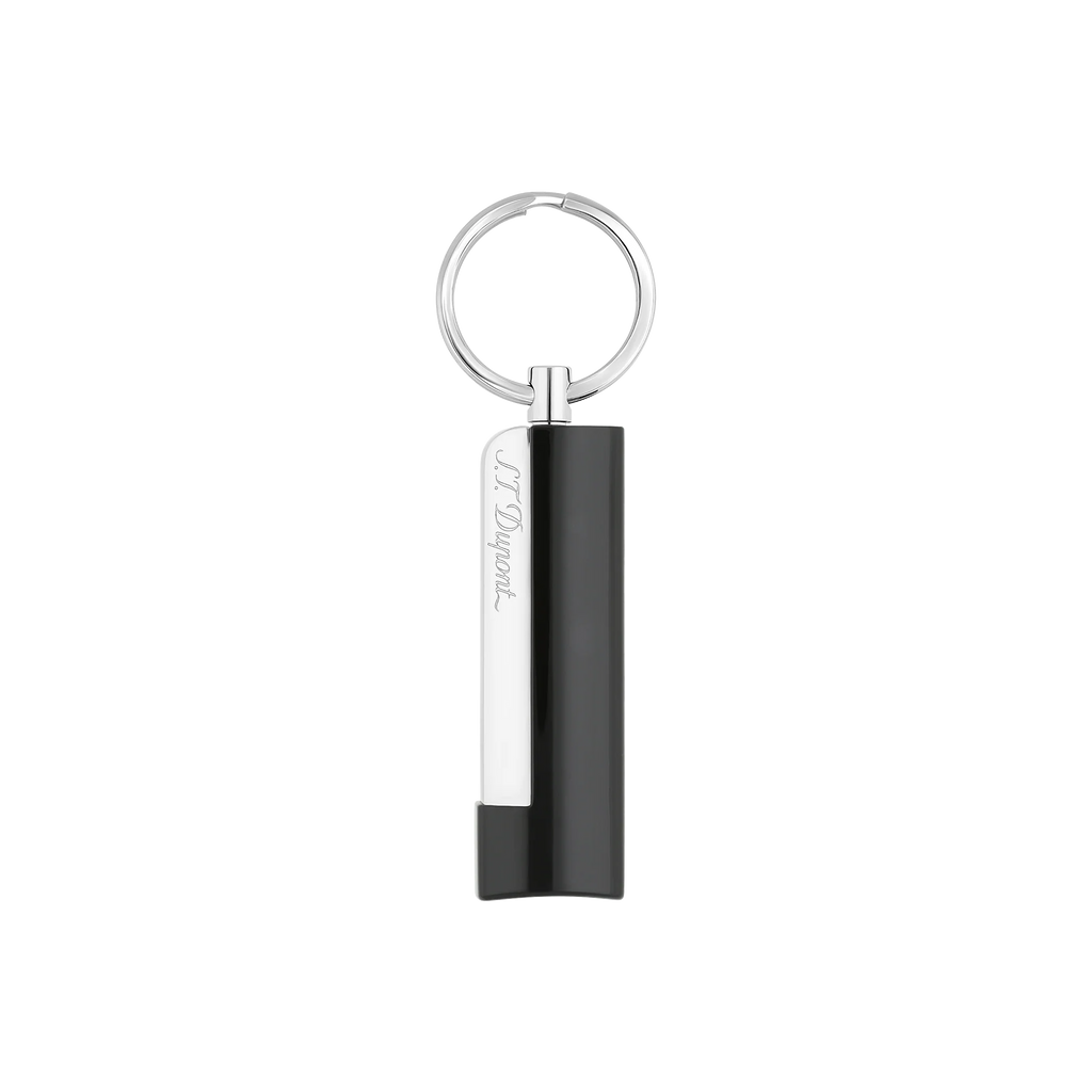 S.T. DUPONT Cigar Cutter/Cigare Coupe Chrome Black 003262