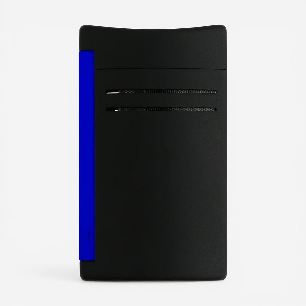 S.T. Dupont Maxijet Fluo Matte Black & Neon Blue Lighter 020171
