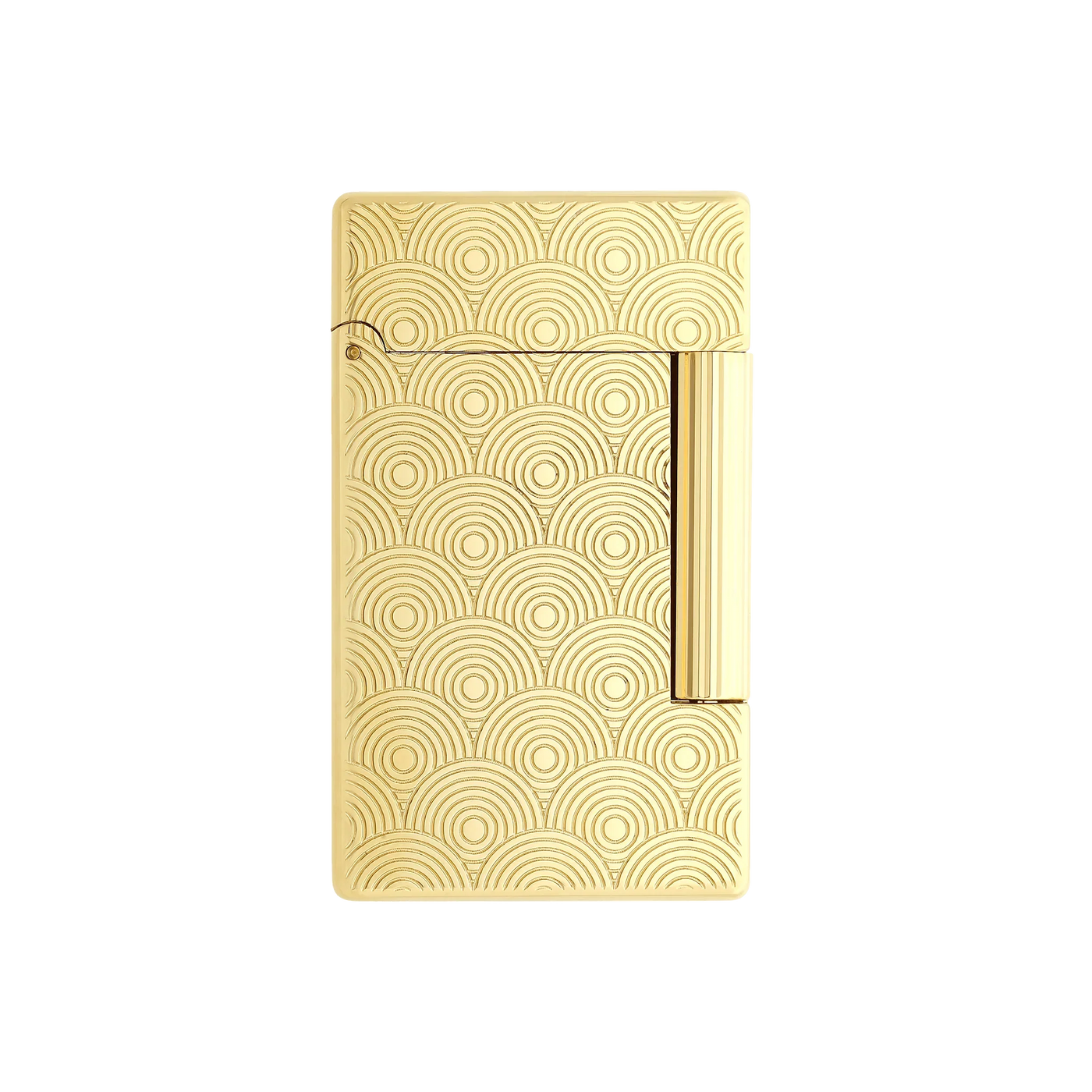 S.T. DUPONT Initial Cinetique Guilloche Golden Lighter/Briquet 020845