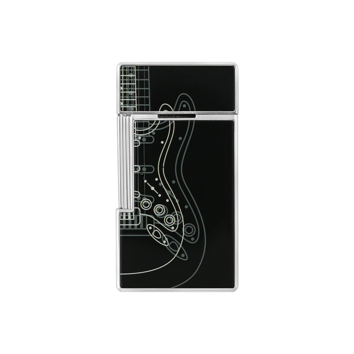 S.T. DUPONT Fender Biggy Black Lacquered Lighter/Briquet 025025