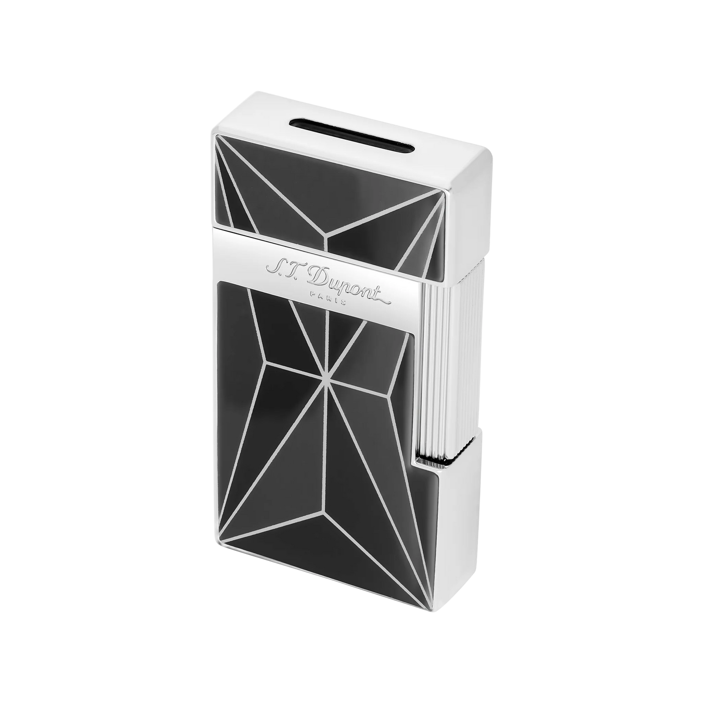 S.T. DUPONT Biggy Chrome Fire X Black Lighter/Briquet 025070