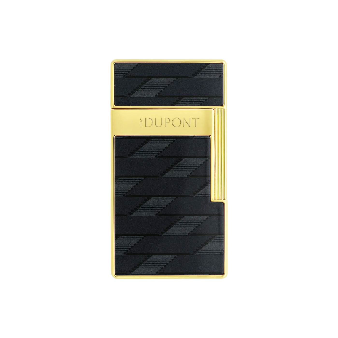 S.T. DUPONT Biggy Monogram 1872 Black Lacquered Lighter/Briquet 025079