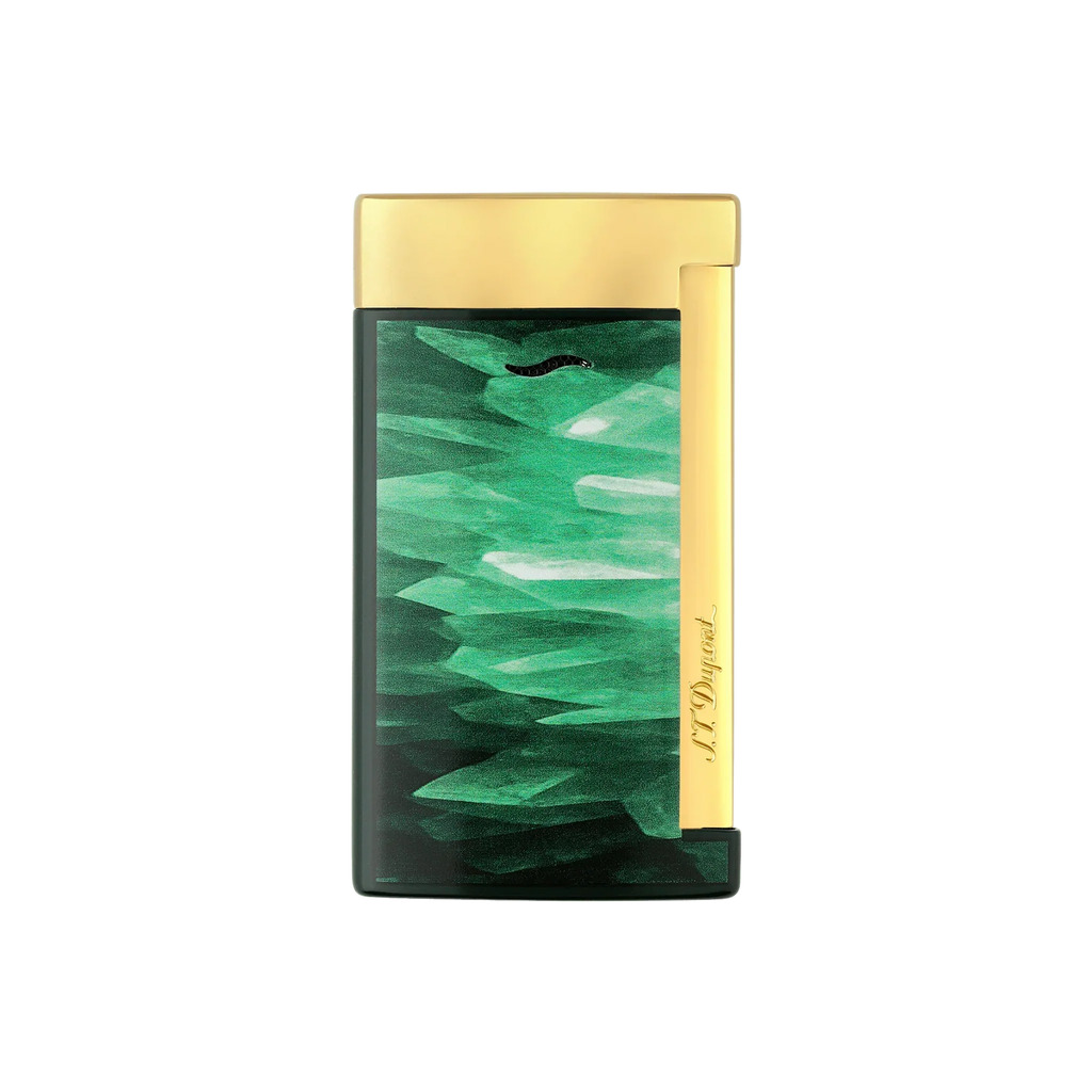 S.T. Dupont Slim 7 Géode Green Lacquered Lighter/Briquet 027036
