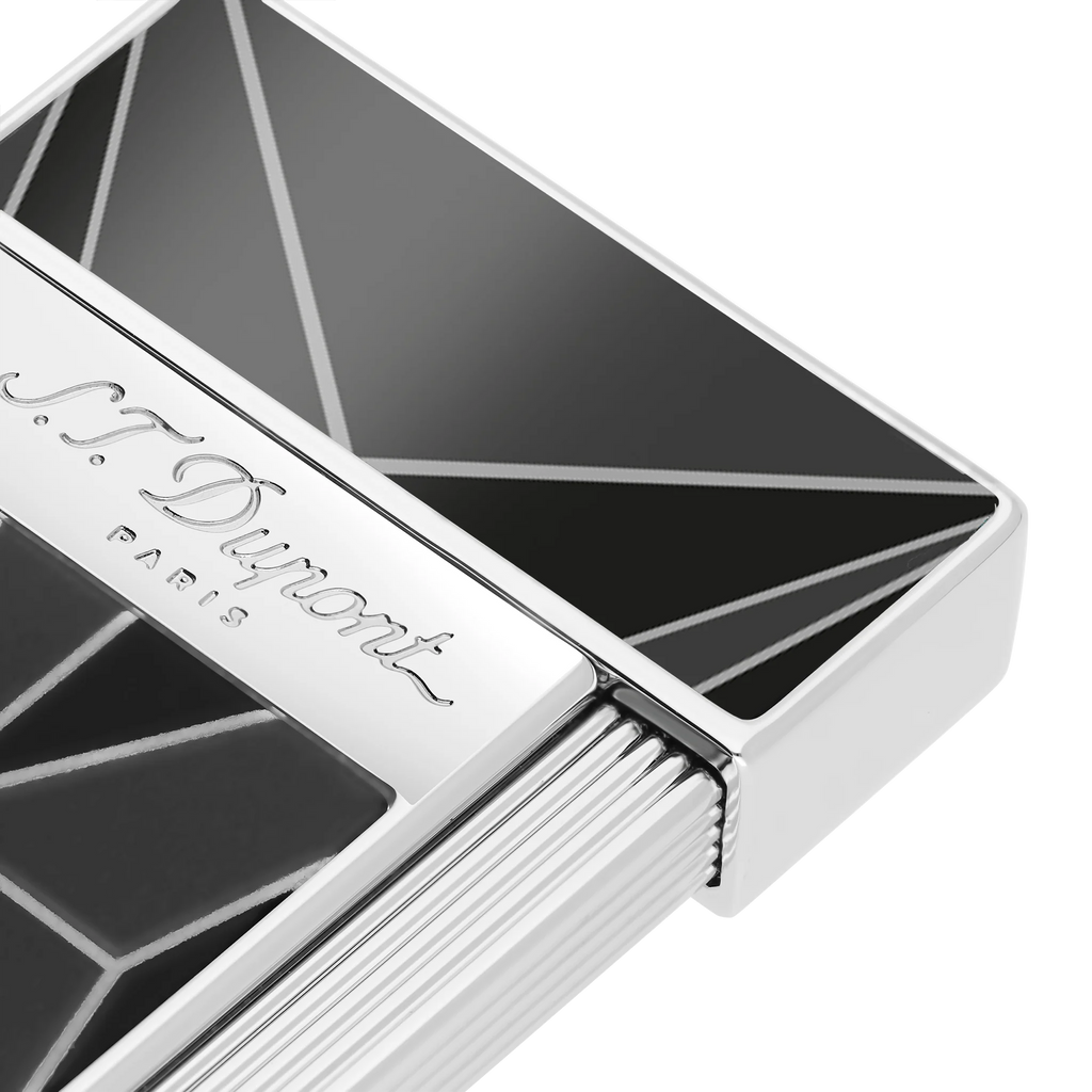 S.T. DUPONT Slimmy Chrome Fire X Black Lighter/Briquet 028070