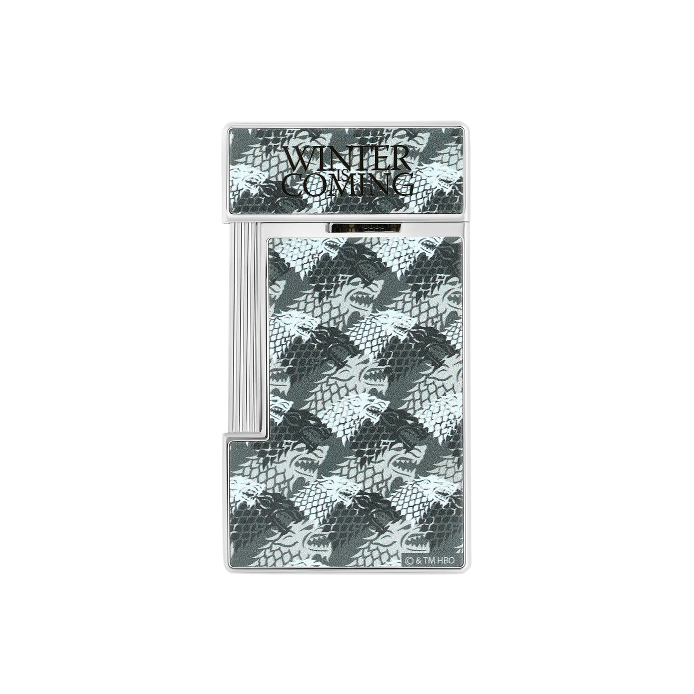 S.T. DUPONT Slimmy Lacquered Game of Thrones Light Grey Lighter/Briquet 028113