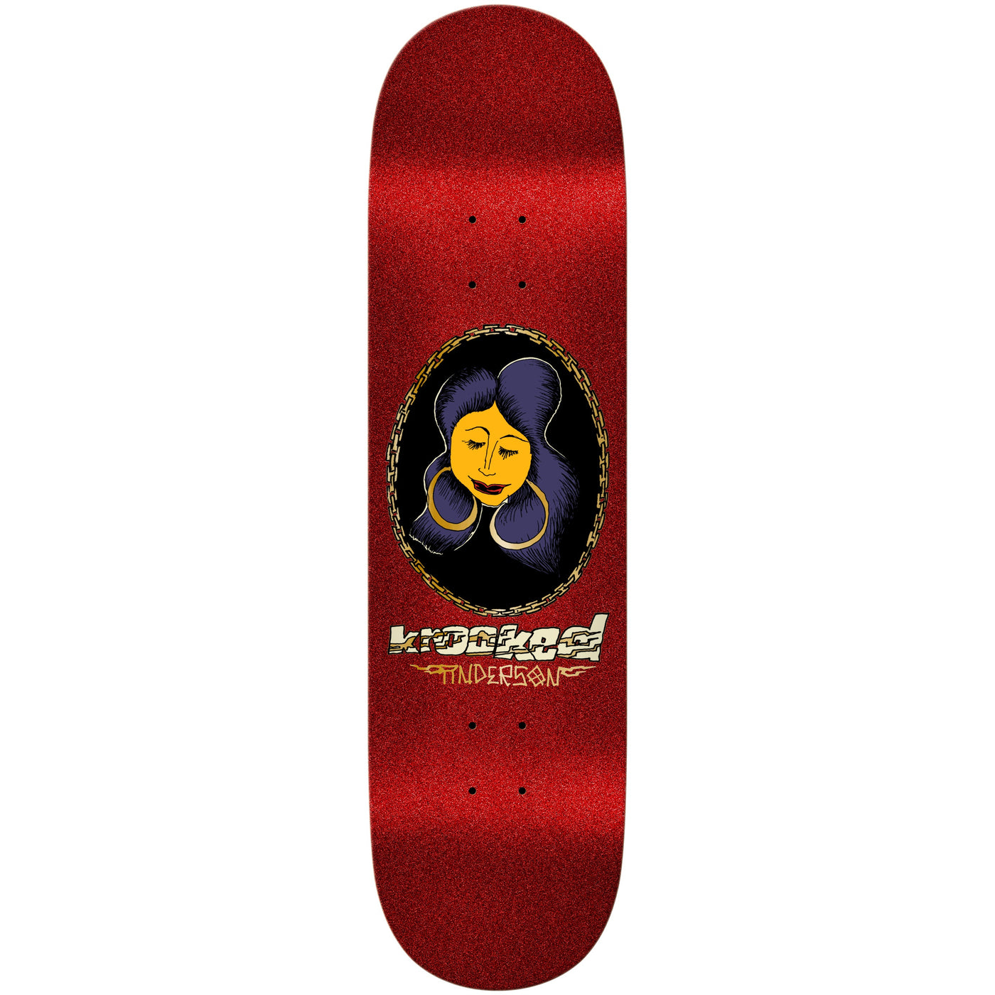 Krooked Skateboard Deck Manderson Chain Frame DBX 8.38" x 32.25"