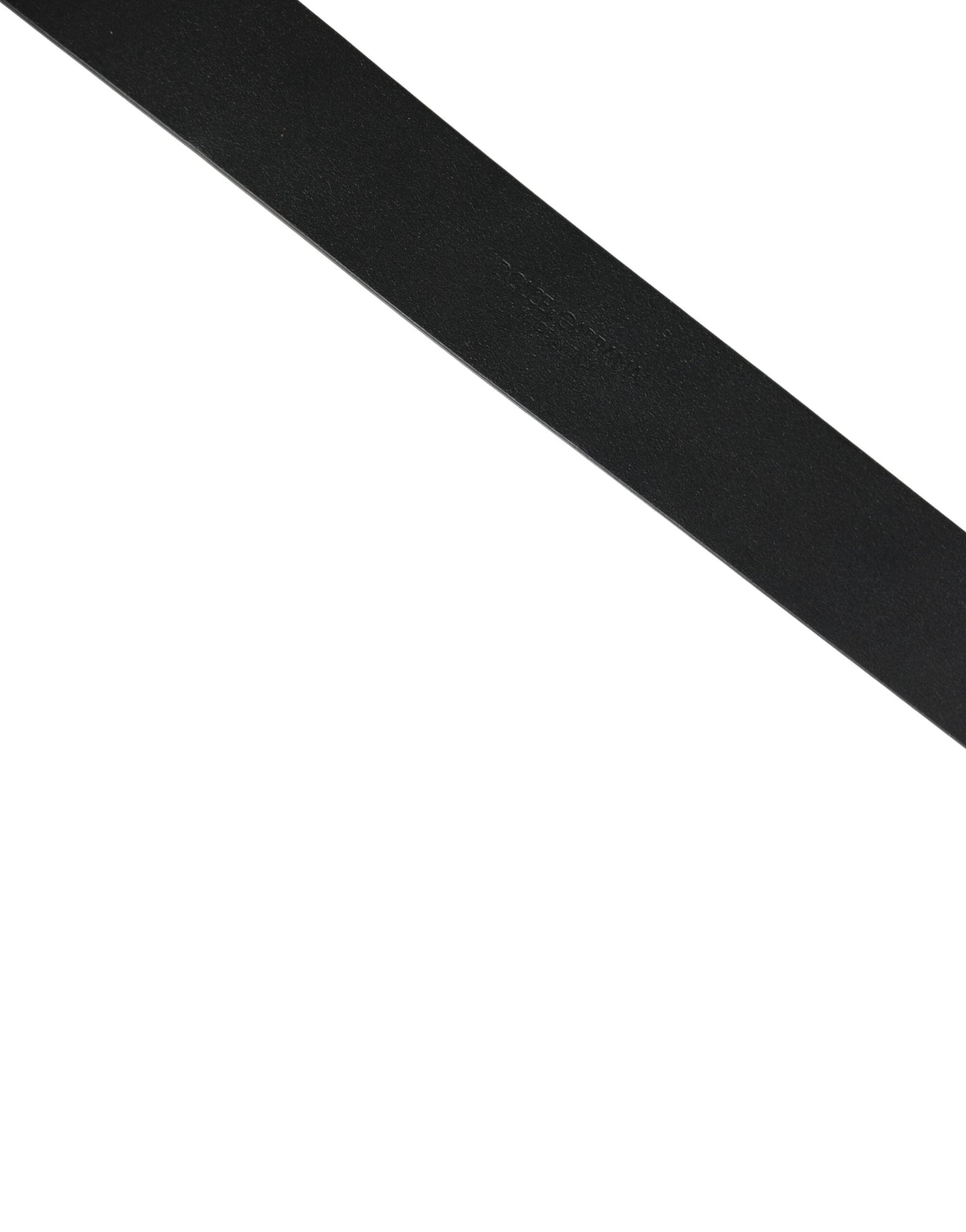 Dolce & Gabbana Black Calf Leather Gold Metal Buckle  Belt