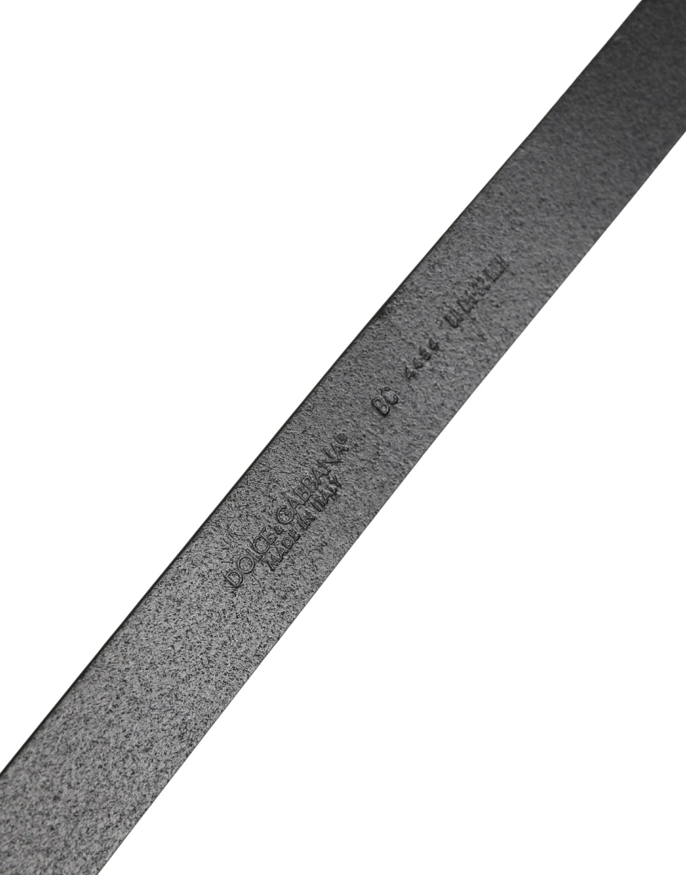 Dolce & Gabbana Men Black Classic Leather Metal Buckle Belt