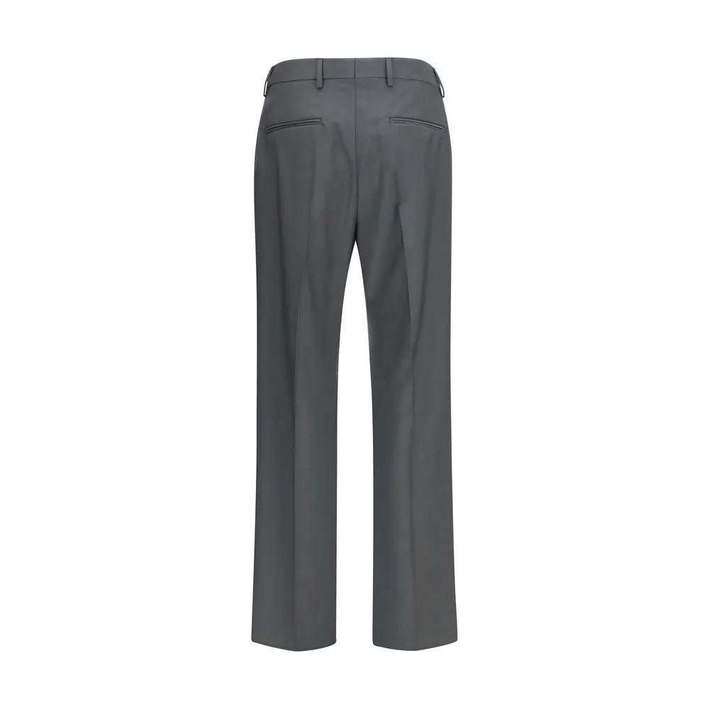 Valentino Garavani Gray Wool Oves Aries Dress Pants