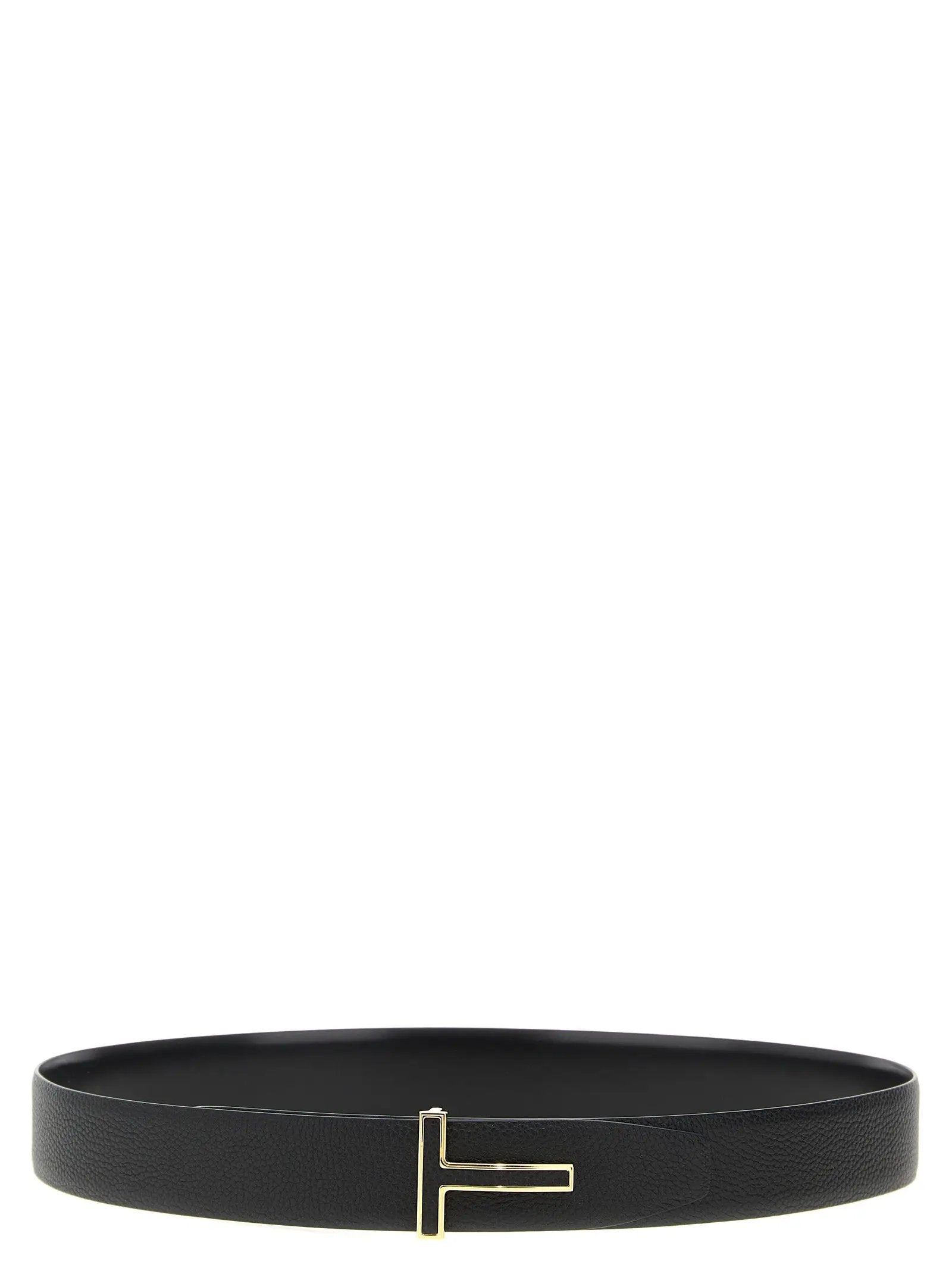 Tom Ford Black Calfskin Regular Belt