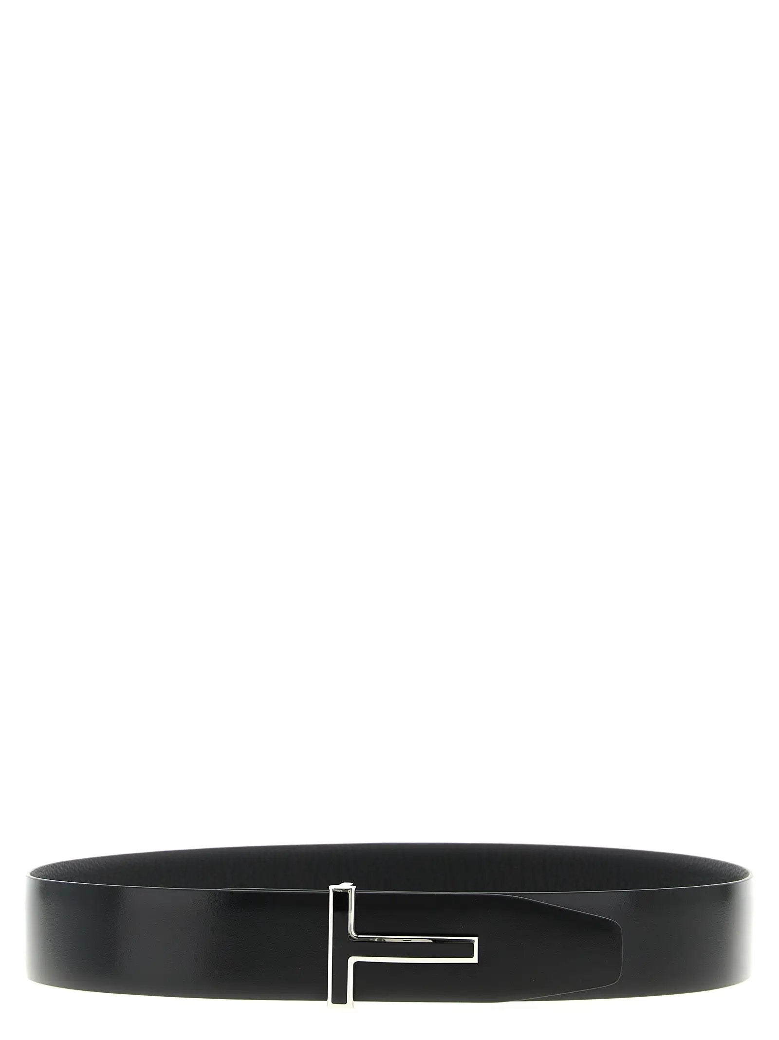 Tom Ford Black Calfskin Regular Belt