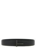 Tom Ford Black Calfskin Belt