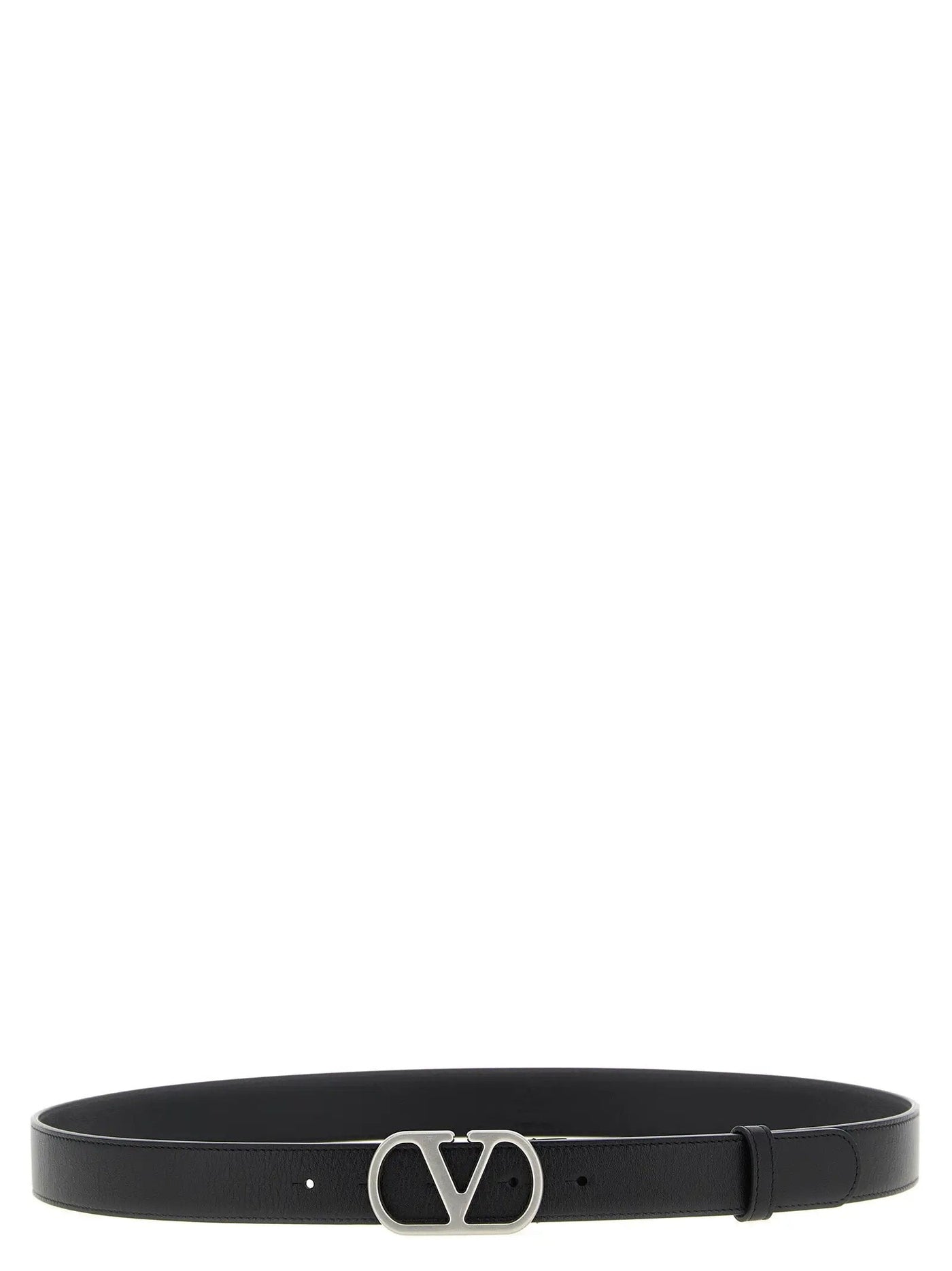 Valentino Garavani Black Calfskin Regular Belt