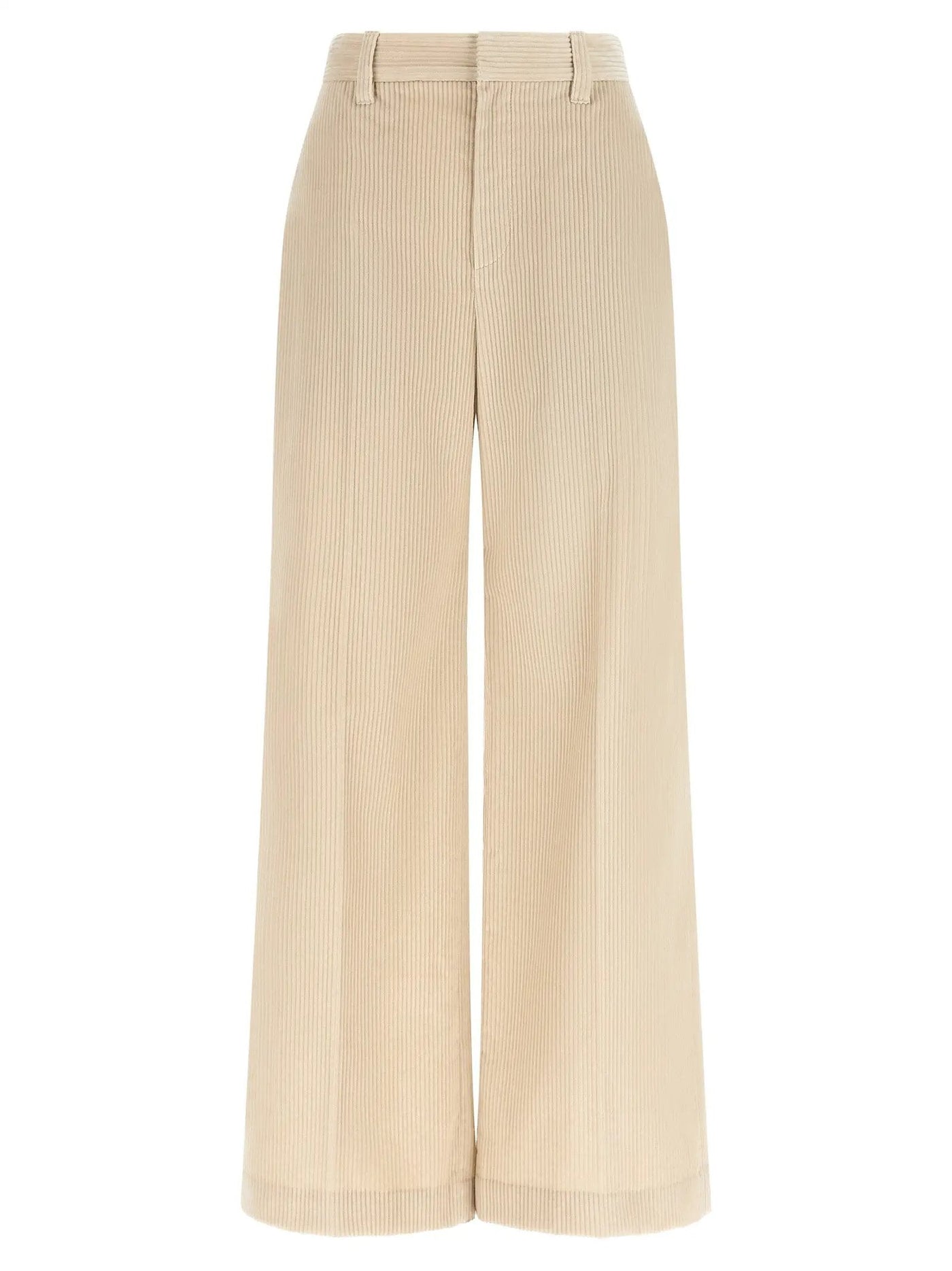 Brunello Cucinelli Beige Cotton Casual Pants