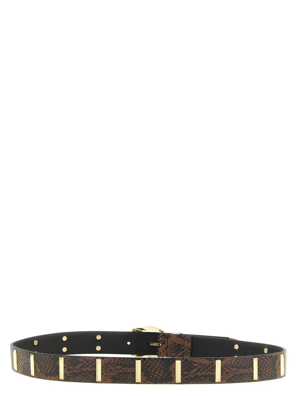 PINKO Gray Calfskin Regular Belt
