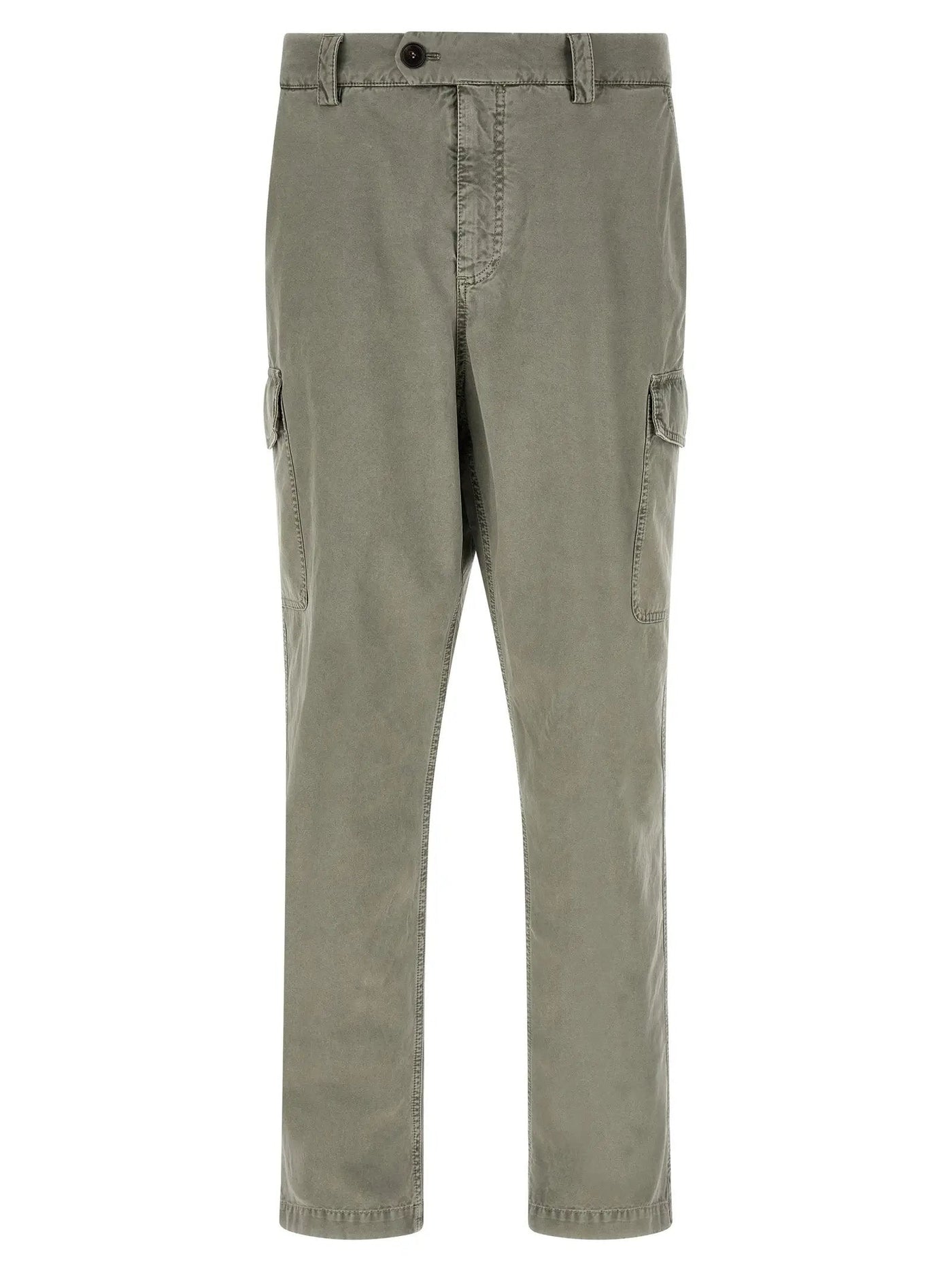 Brunello Cucinelli Bicolor Cotton Cargo Pants