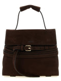 Moschino Brown Calfskin Handbag