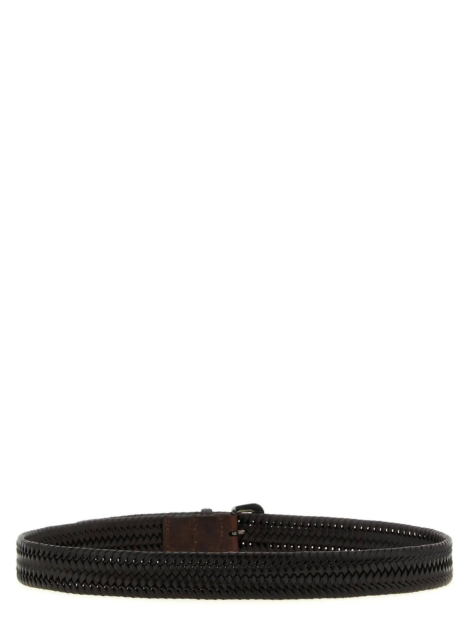 Brunello Cucinelli Brown Leather Regular Belt