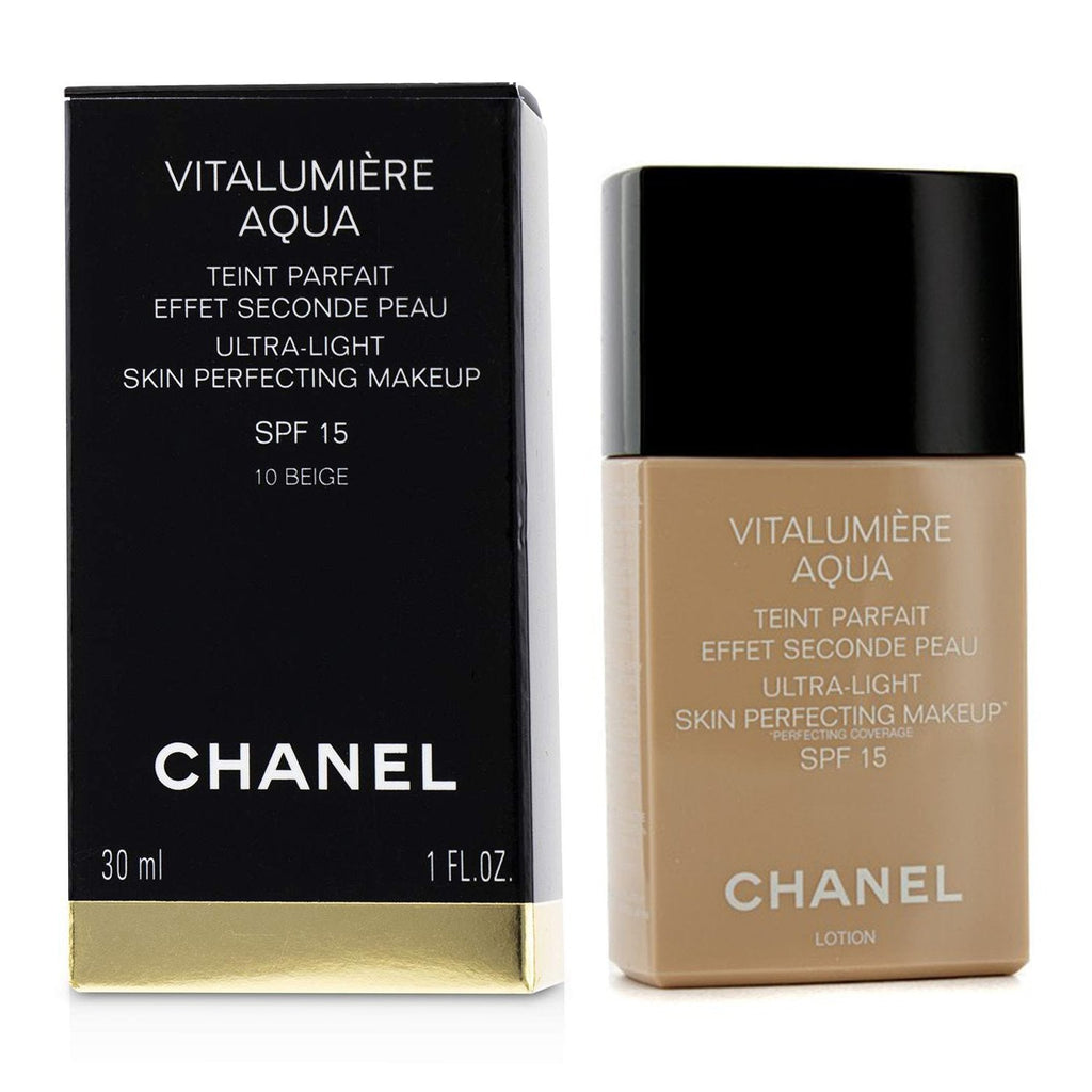 Chanel Vitalumiere Aqua Ultra Light Skin Perfecting Make Up SPF15 - # 10 Beige  30ml/1oz