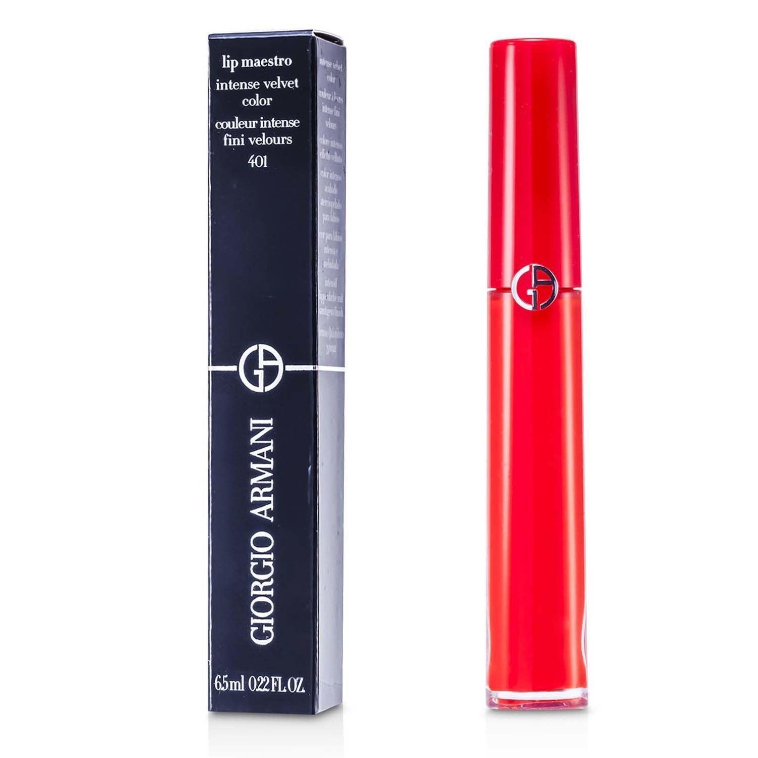 Giorgio Armani Lip Maestro Intense Velvet Color (Liquid Lipstick) - # 417 (Blaze)  6.5ml/0.22oz