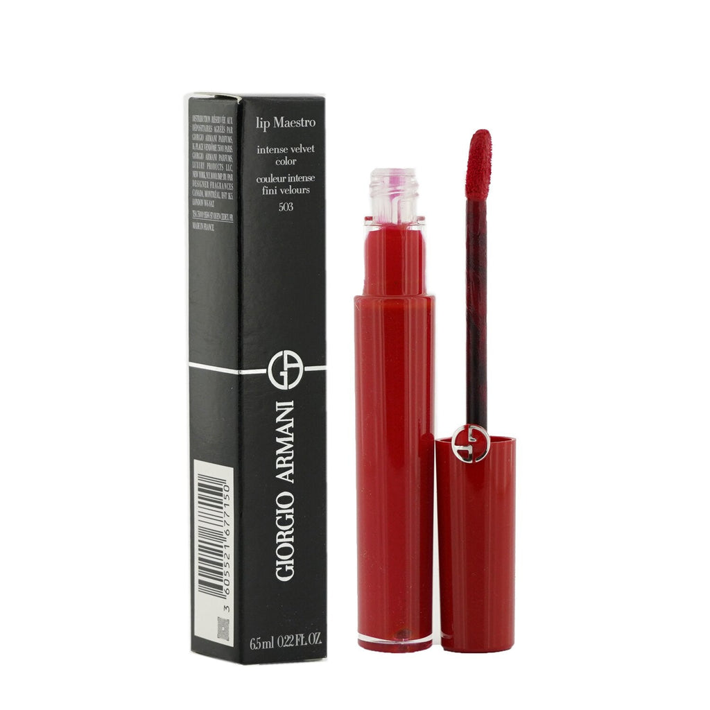 Giorgio Armani Lip Maestro Intense Velvet Color (Liquid Lipstick) - # 405 (Sultan)  6.5ml/0.22oz
