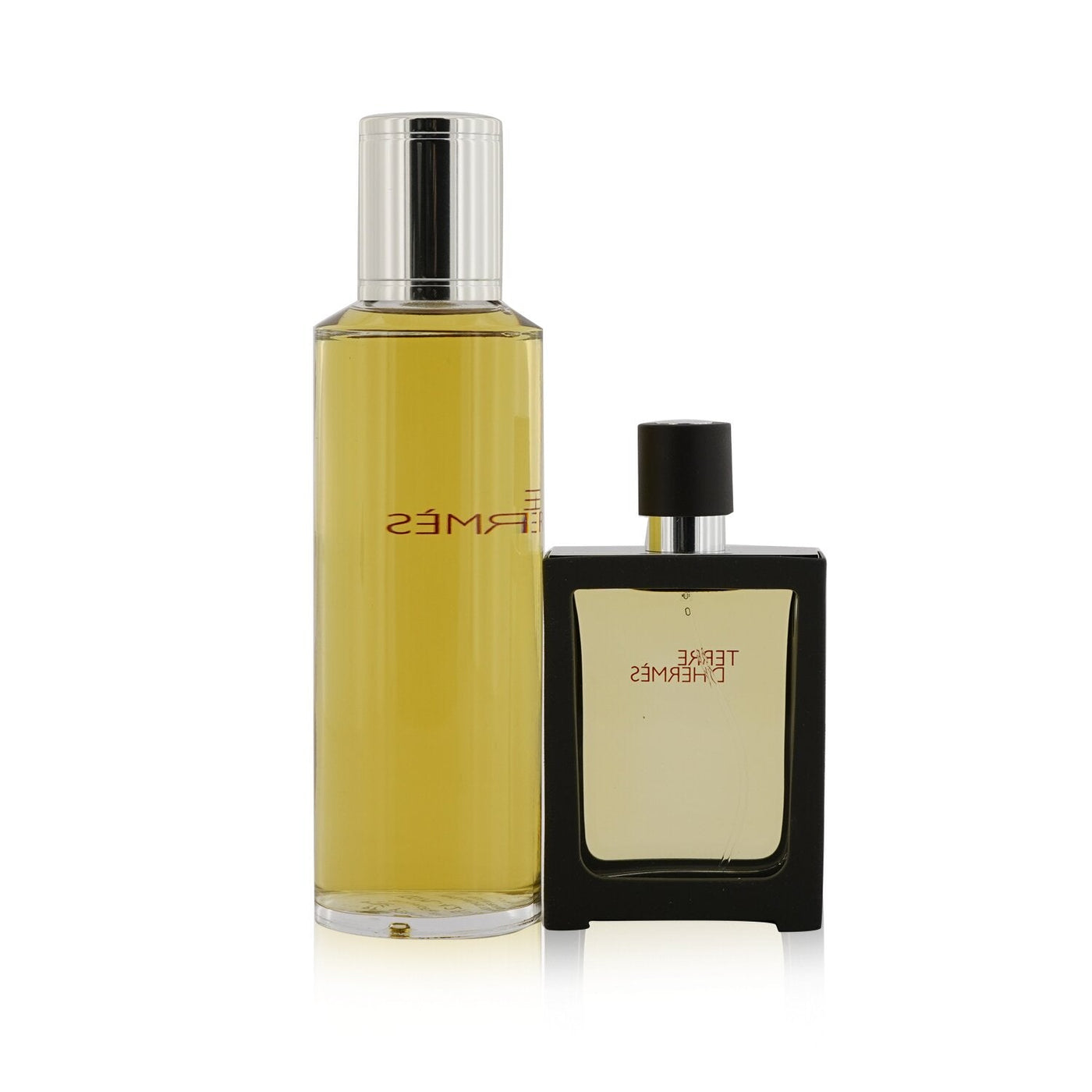 Hermes Terre D'Hermes Pure Parfum Refillable Spray 30ml/1oz + Refill 125ml/4.2oz  2pcs