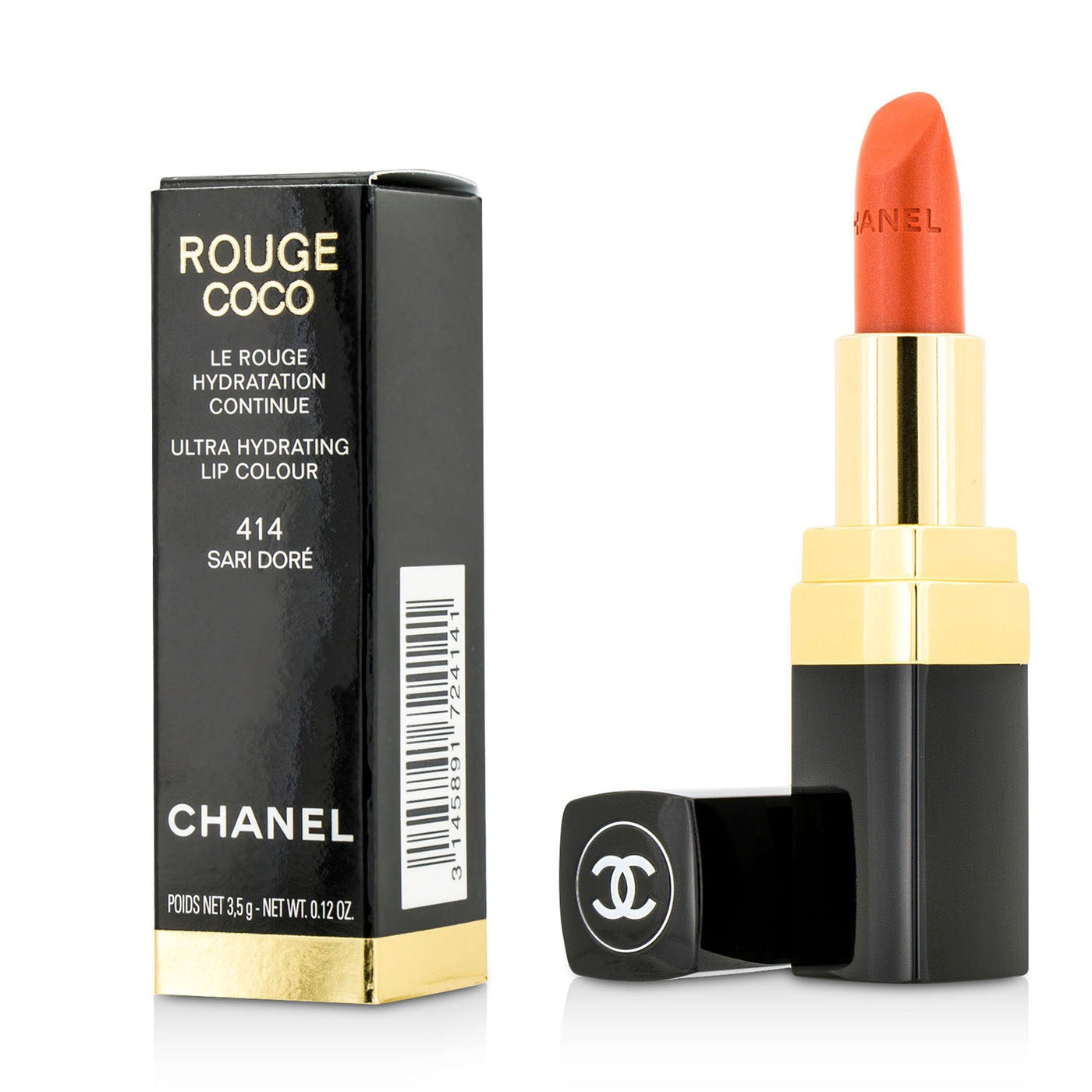 Chanel Rouge Coco Ultra Hydrating Lip Colour - # 484 Rouge Intimiste  3.5g/0.12oz