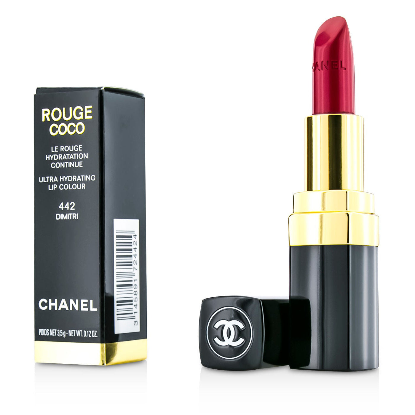 Chanel Rouge Coco Ultra Hydrating Lip Colour - # 484 Rouge Intimiste  3.5g/0.12oz