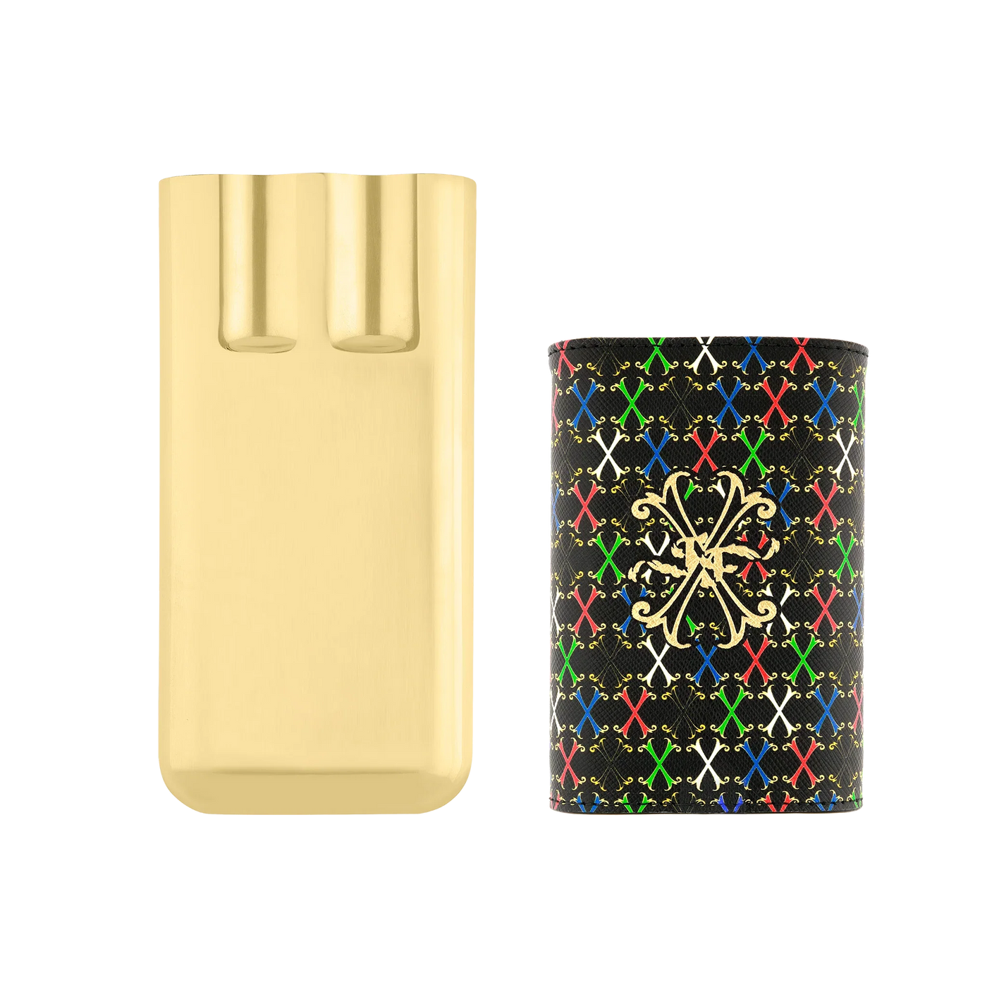 S.T. Dupont Multicolour Leather 3 Cigar Case/Étui 183460