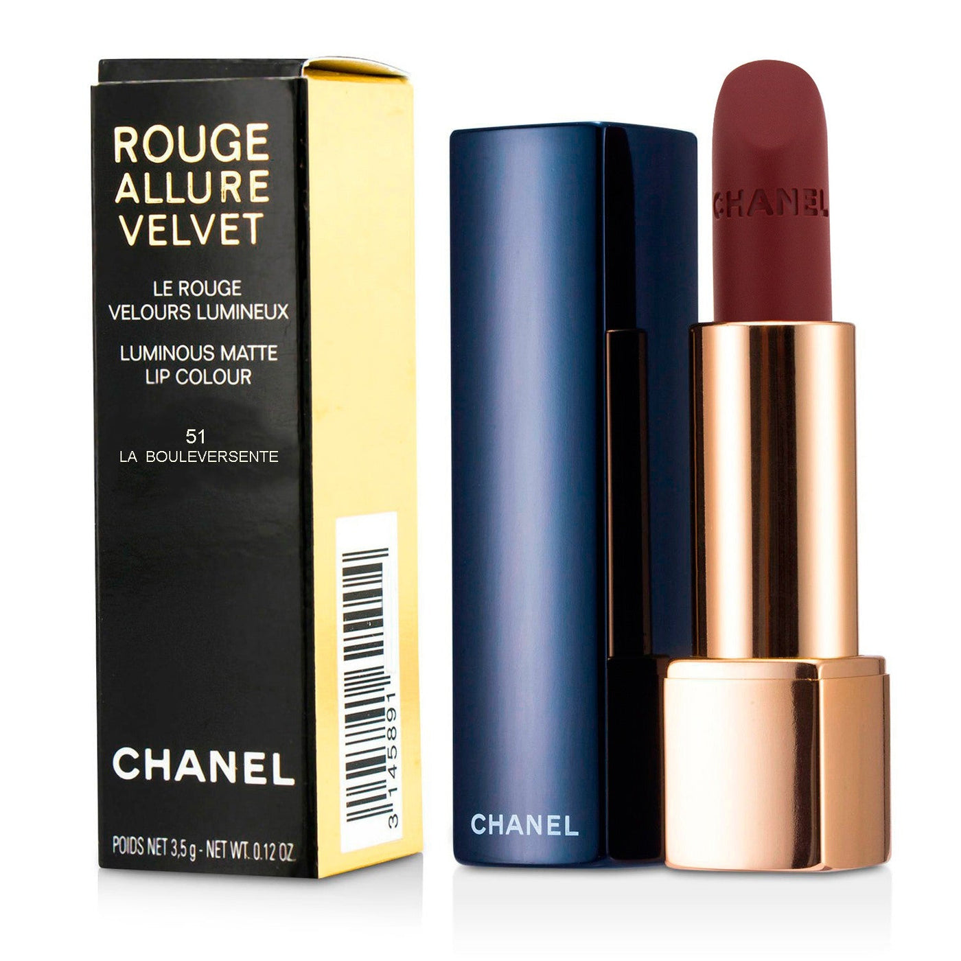 Chanel Rouge Allure Velvet - # 57 Rouge Feu  3.5g/0.12oz