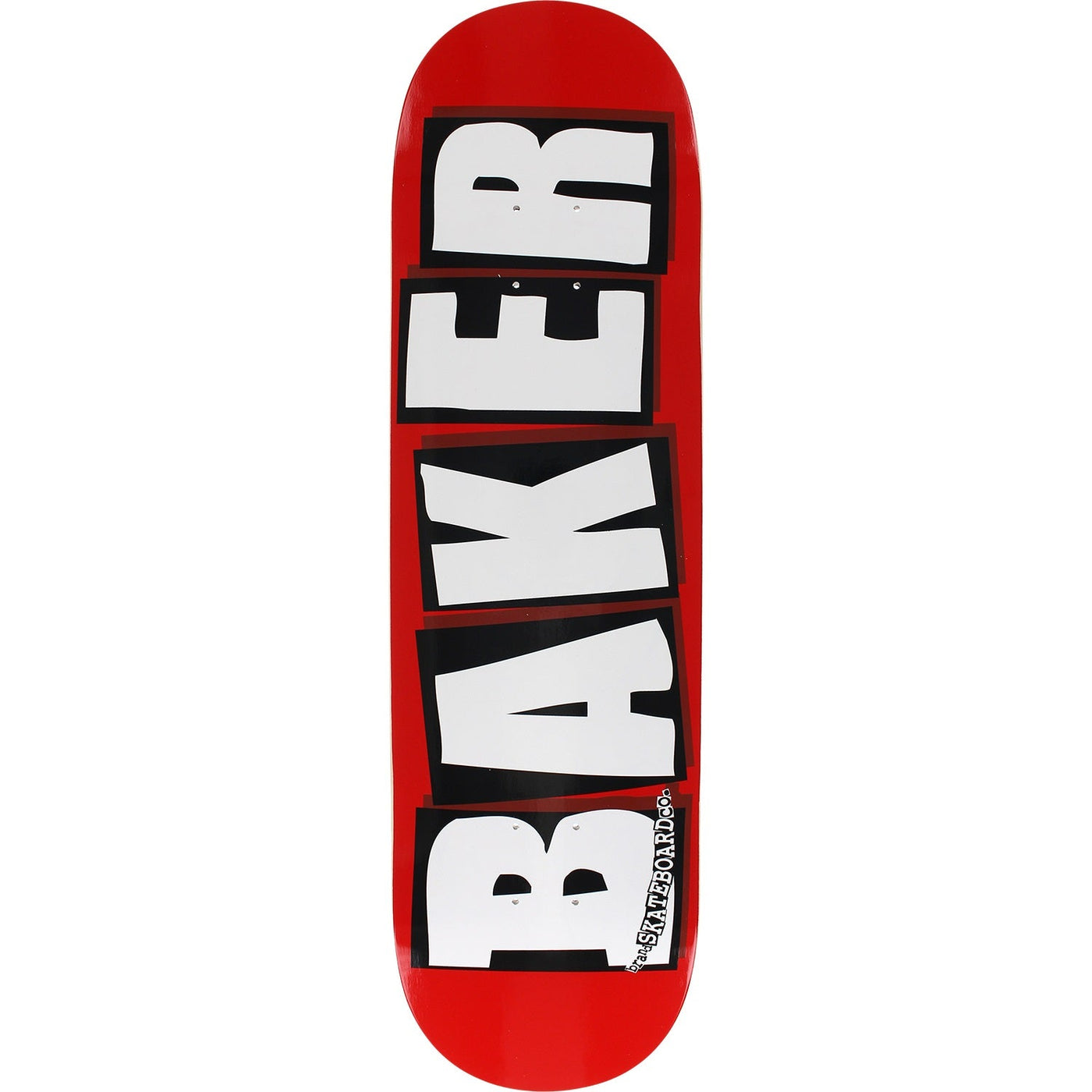 Baker Brand Logo Skateboard Deck - 8.5″ Red/White