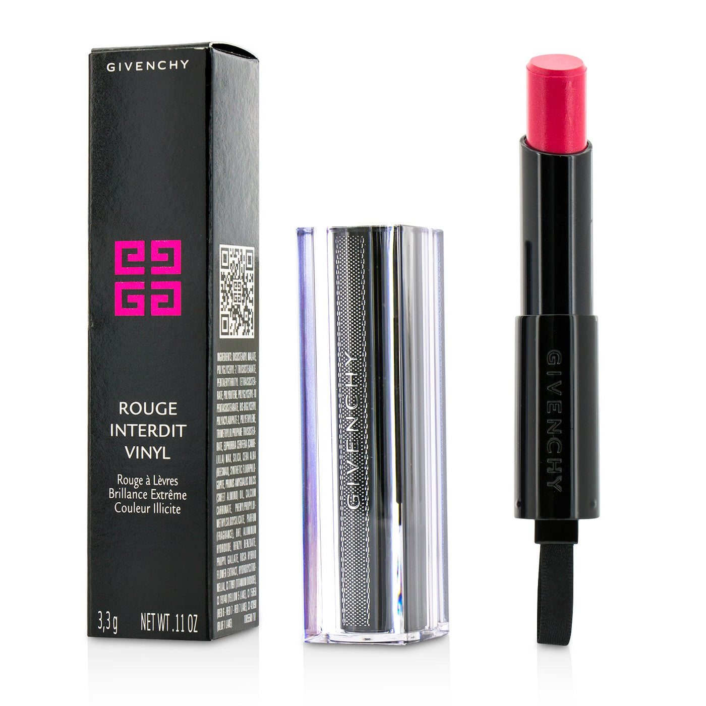 Givenchy Rouge Interdit Vinyl Extreme Shine Lipstick - # 07 Fuchsia Illicite (Unboxed)  3.3g/0.11oz