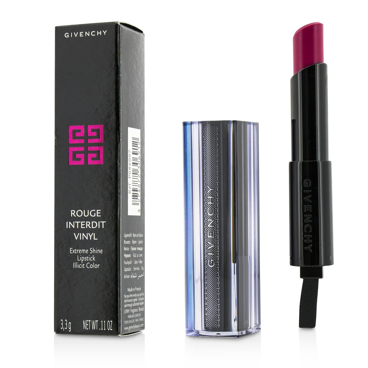 Givenchy Rouge Interdit Vinyl Extreme Shine Lipstick - # 12 Grenat Envoutant (Unboxed)  3.3g/0.11oz